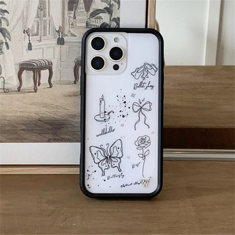 Wildflower Butterfly Phone Case