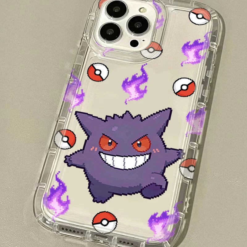 Pokemon Pikachu Gengar Charmander Case For iPhone