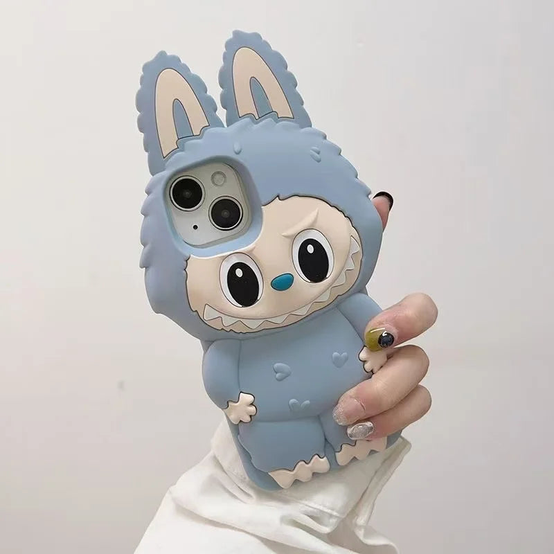 3D Cartoon Kawaii LaBuBu Monster Soft Silicone Phone Case