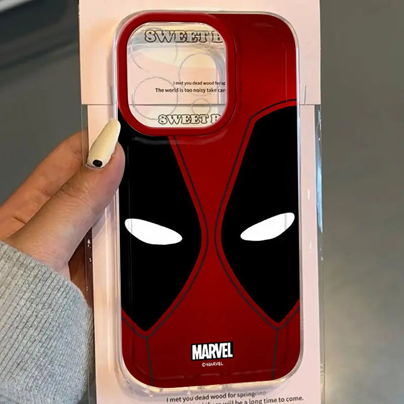 Marvel Deadpool Full Screen Pattern Phone Case For iPhone