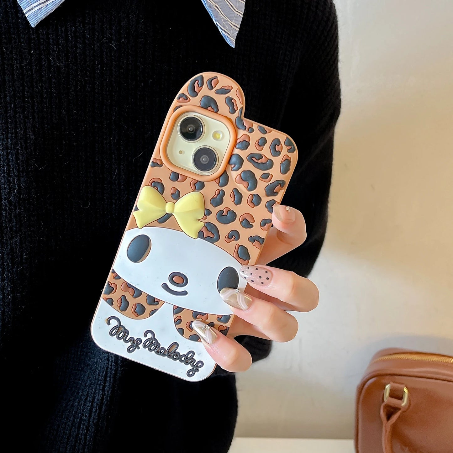 Cartoon Leopard Pattern My Melody Phone Case