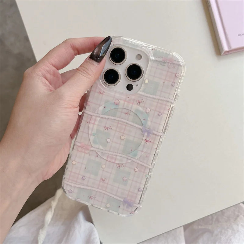 Lattice Pattern Magnetic Phone Case