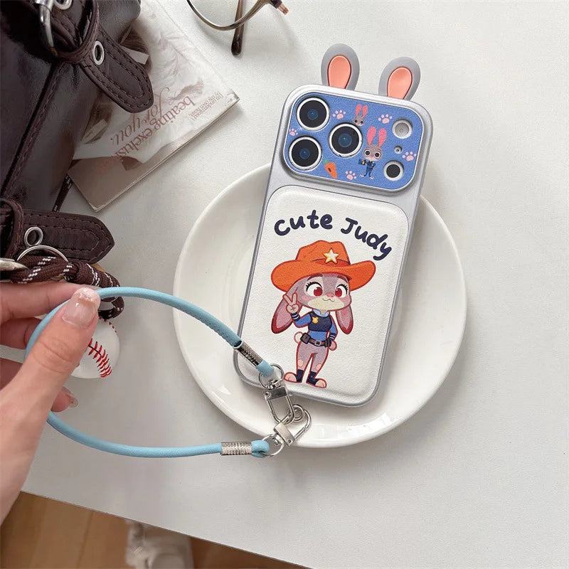 3D Ears Judy Nick iPhone 14 13 Compatible with Phone Case