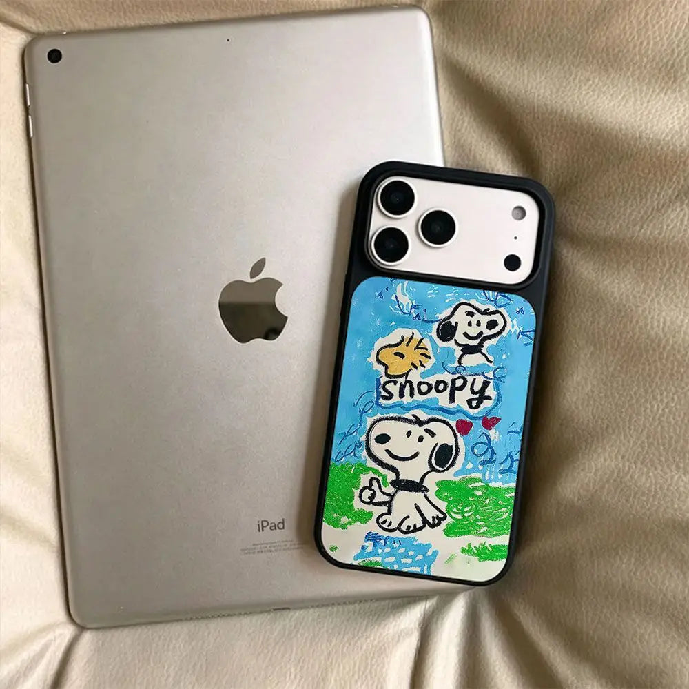 Anime Cartoon Snoopy Soft Back Cover Mobile Phone Case For iPhone