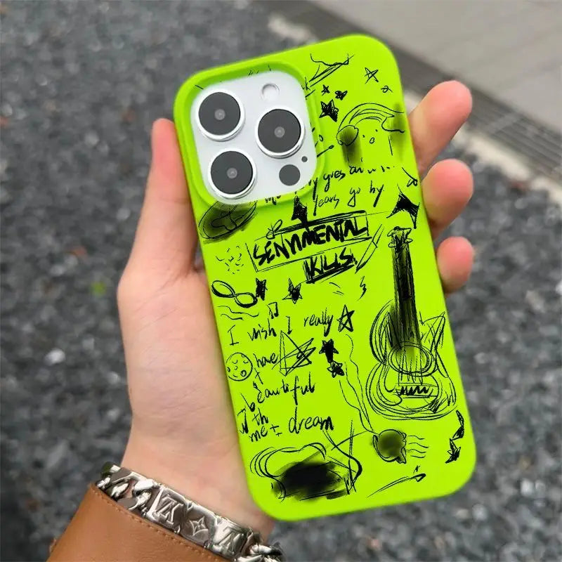 Black Guitar Phone Case
