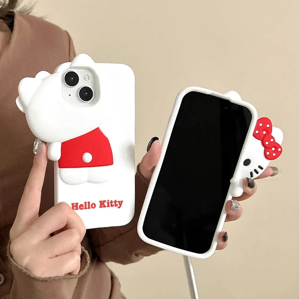 Cute Cartoon Hide and Seek Hello Kitty Phone Case