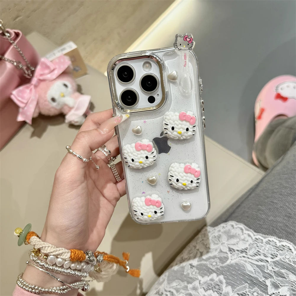 Transparent Hard Acrylic Hello Kitty Phone Case