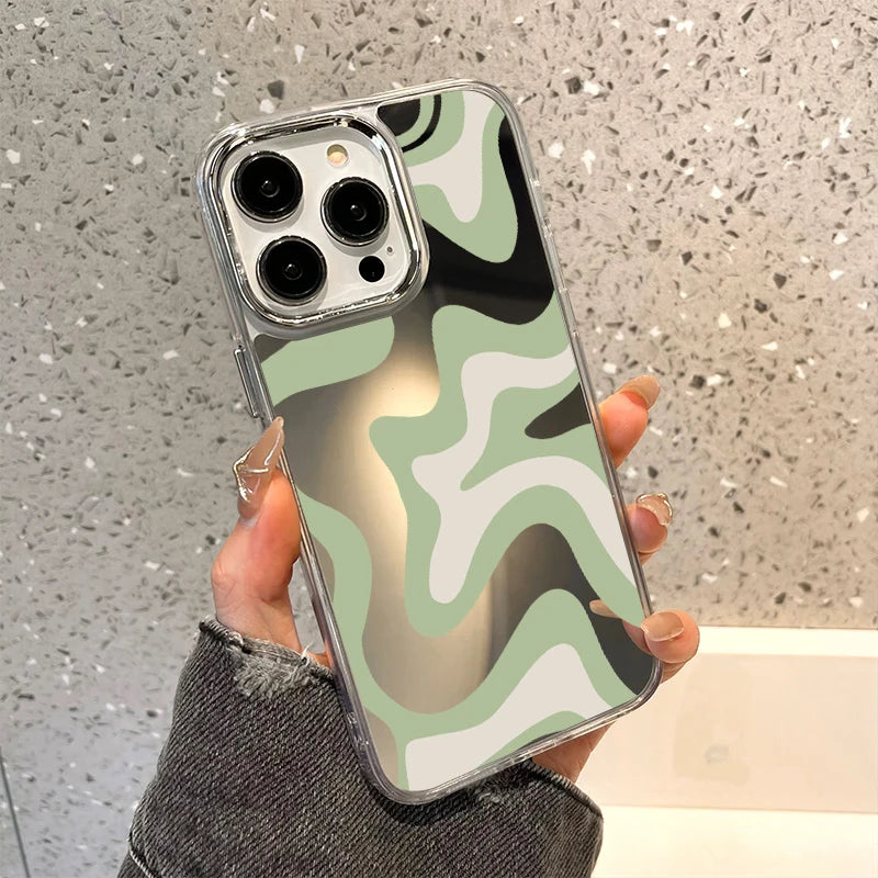 Swirl Pattern Mirror Phone Case