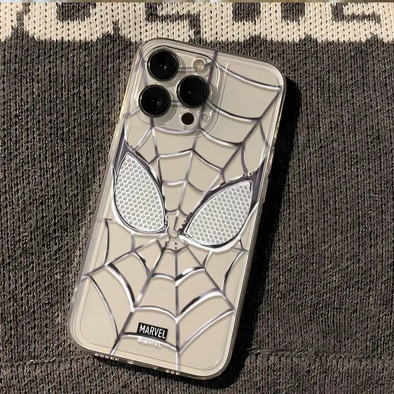 Cartoon Marvel Spider Man Silicone Phone Case For iPhone