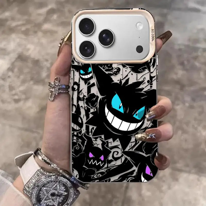 Cute Gengar Haunter Gastly Phone Case For iPhone