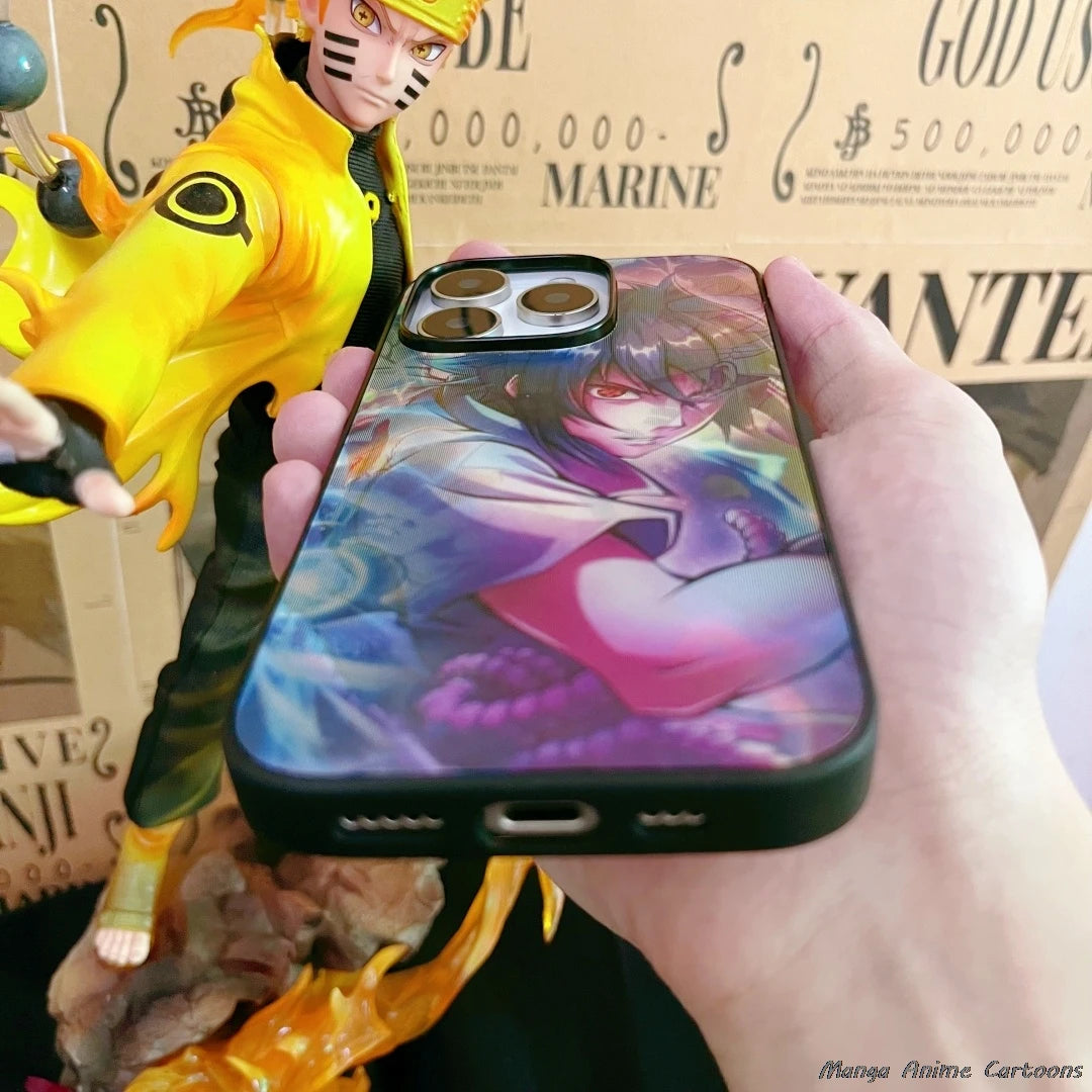 3D Grating Naruto Phone Case For iPhone