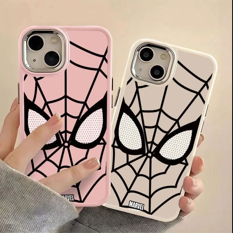 HOT Marvel Spider Man Black White Cool Phone Case For iPhone