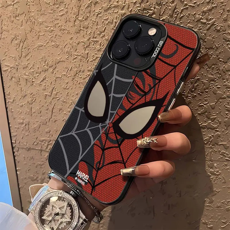 Marvel Spider Man Spider Net Black Red Cool Phone Case For iPhone