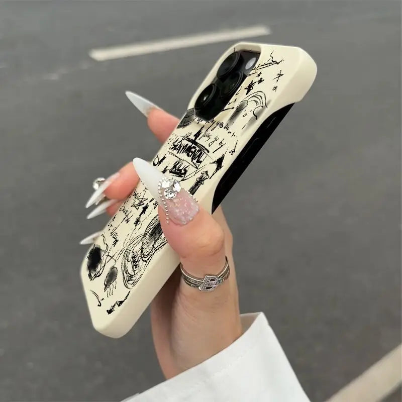 Black Guitar Phone Case