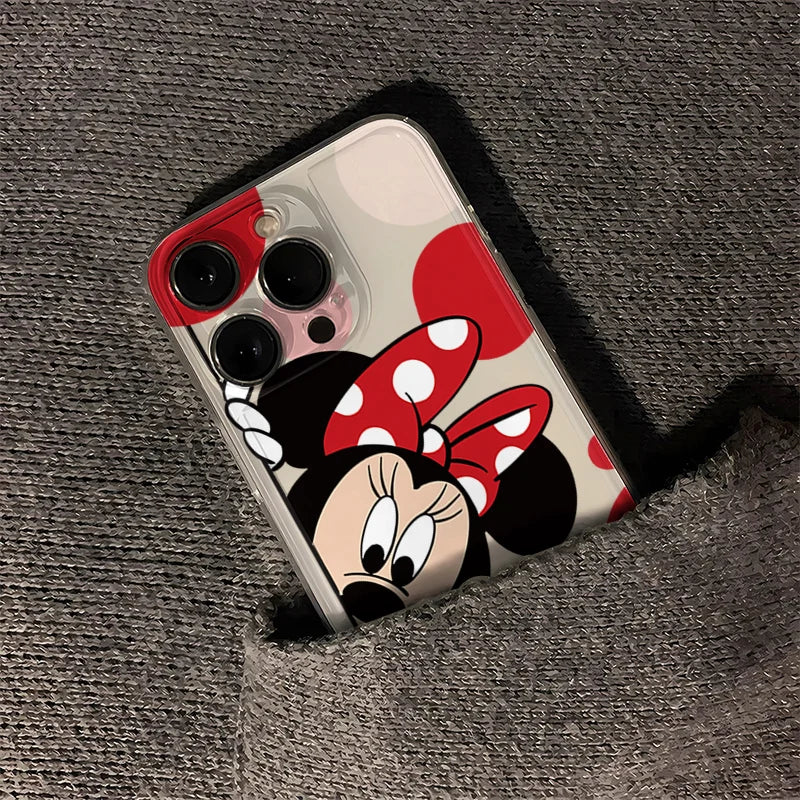 Disney Mickey Minnie Mouse Couple Soft Phone Case For iphone