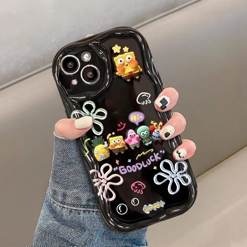 SpongeBob Friend Toy Cartoon Wave Soft Phone Case