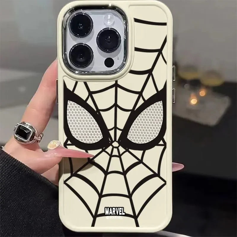 HOT Marvel Spider Man Black White Cool Phone Case For iPhone