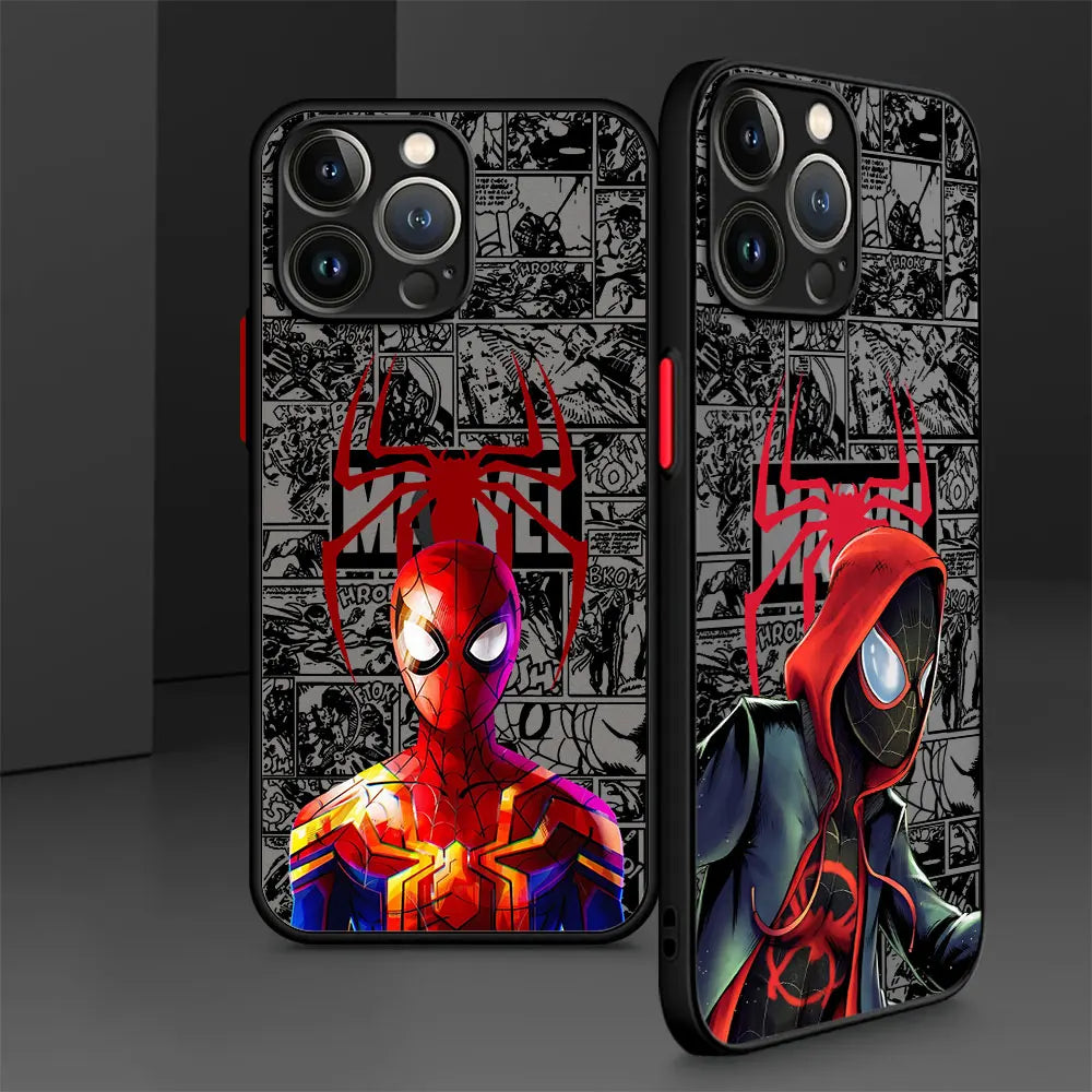 Marvel Spider Man Couple Phone Case For iPhone