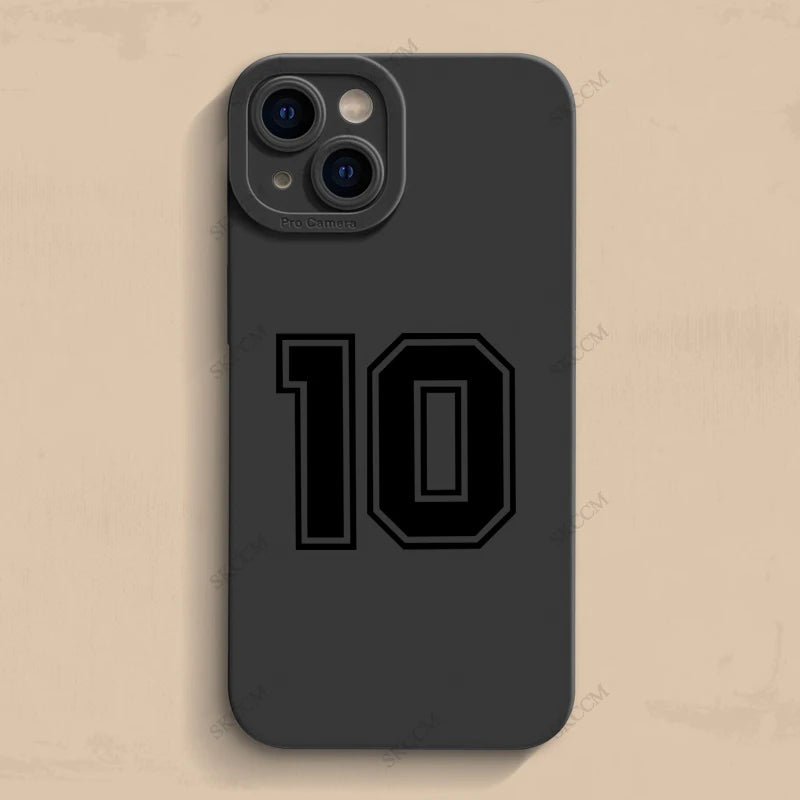 Lucky Numbers 10 Football Phone Case For iPhone