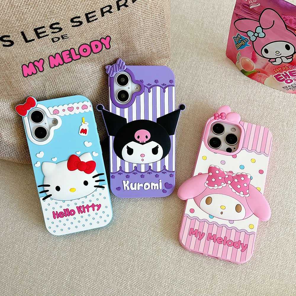 Kawaii Cartoon Hello Kitty Kuromi My Melody Phone Case