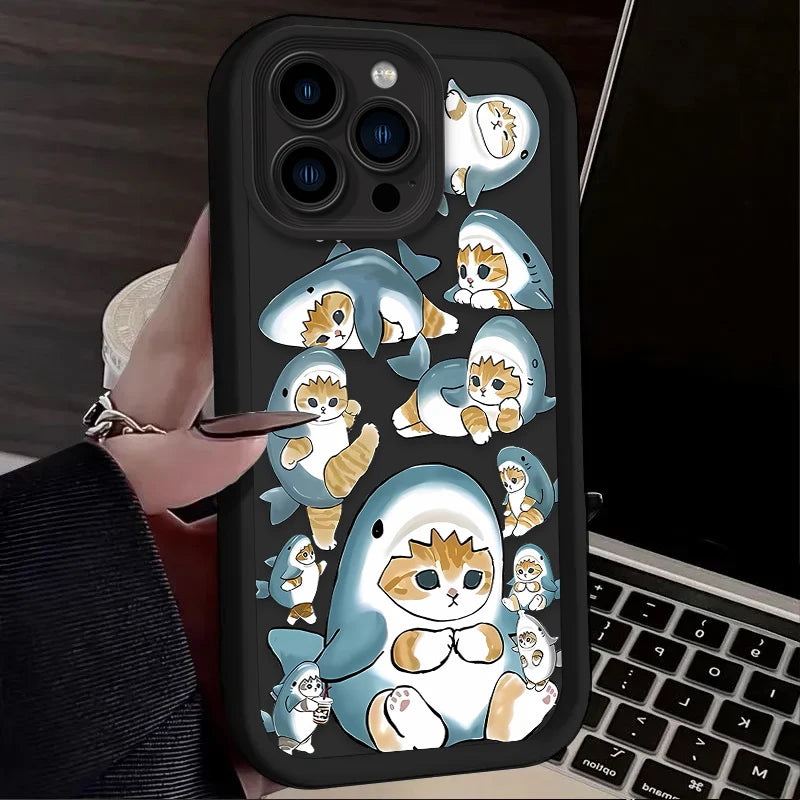 Cartoon Mofusand Cat Phone Case For iPhone