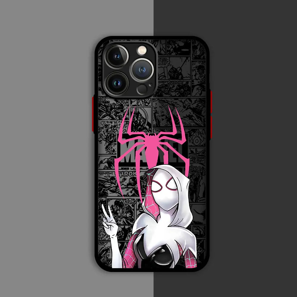 Marvel Spider Man Couple Phone Case For iPhone