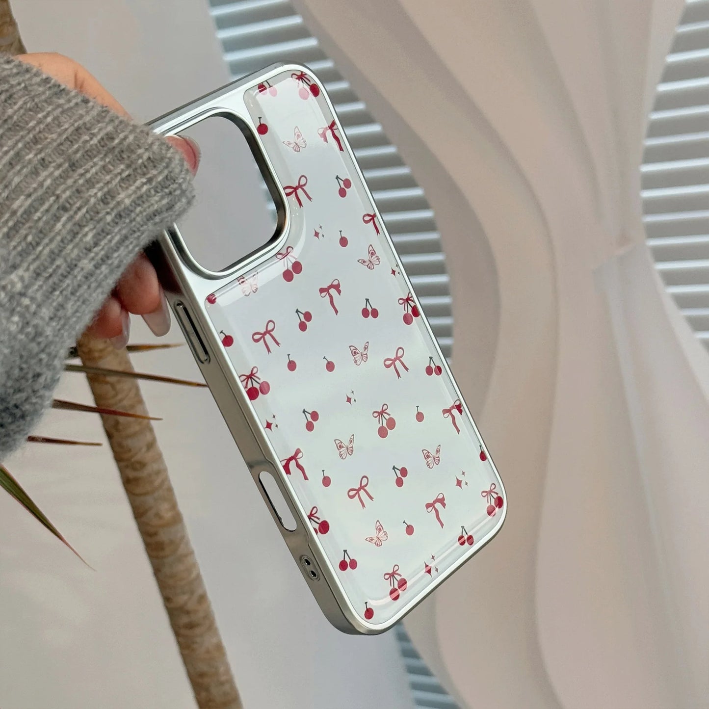 Butterfly Cherry Bow Phone Case