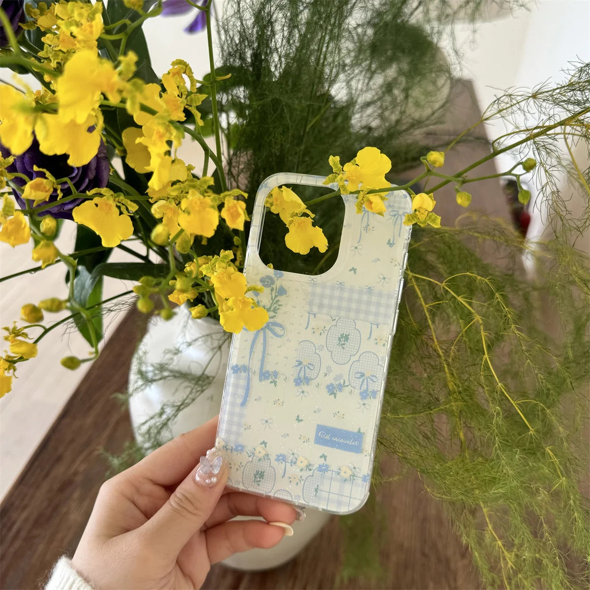 Blue Butterfly Shell Phone Case