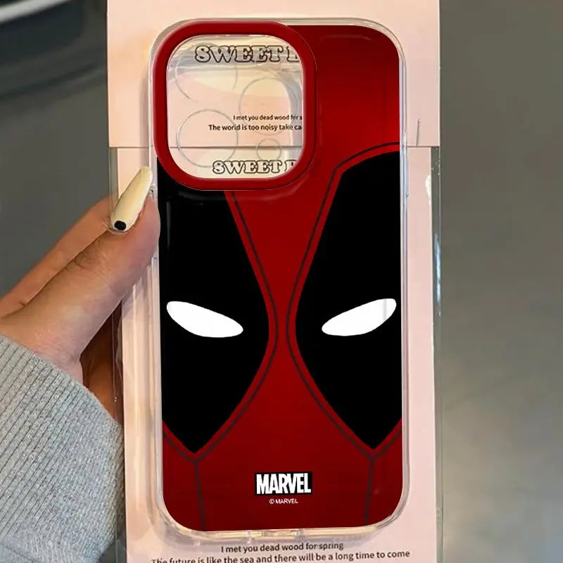 Marvel Deadpool Full Screen Pattern Phone Case For iPhone