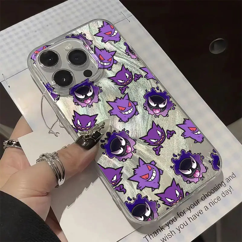 Cute Pokemon Gengar Pattern Phone Case For iPhone