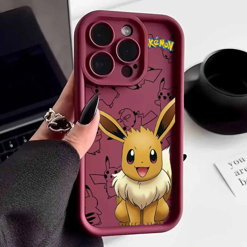 Eevee Gengar Pokemon Anime Soft Silicone Phone Case