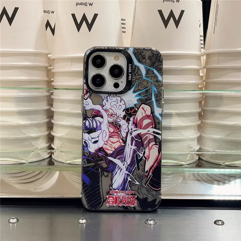 One Piece Luffy Zoro Model Phone Case For iPhone