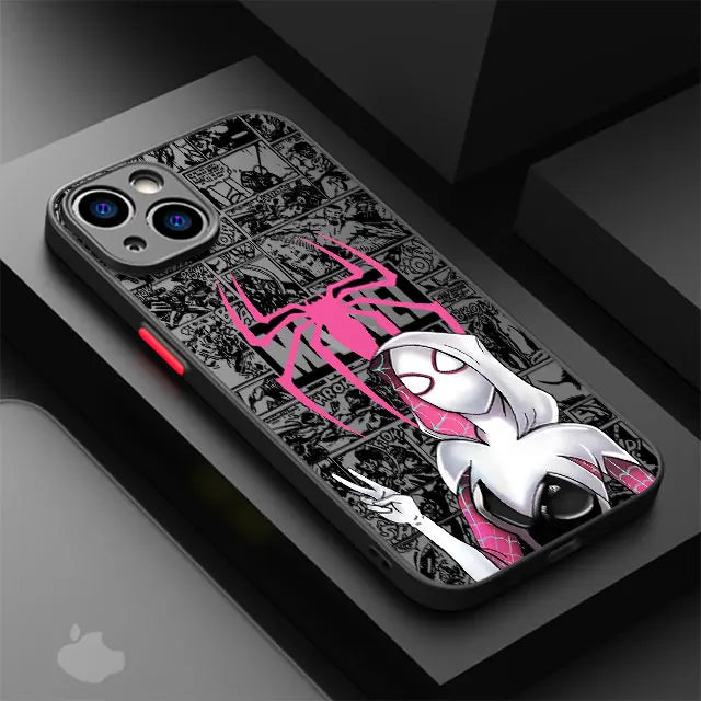 Marvel Spider Man Couple Phone Case For iPhone