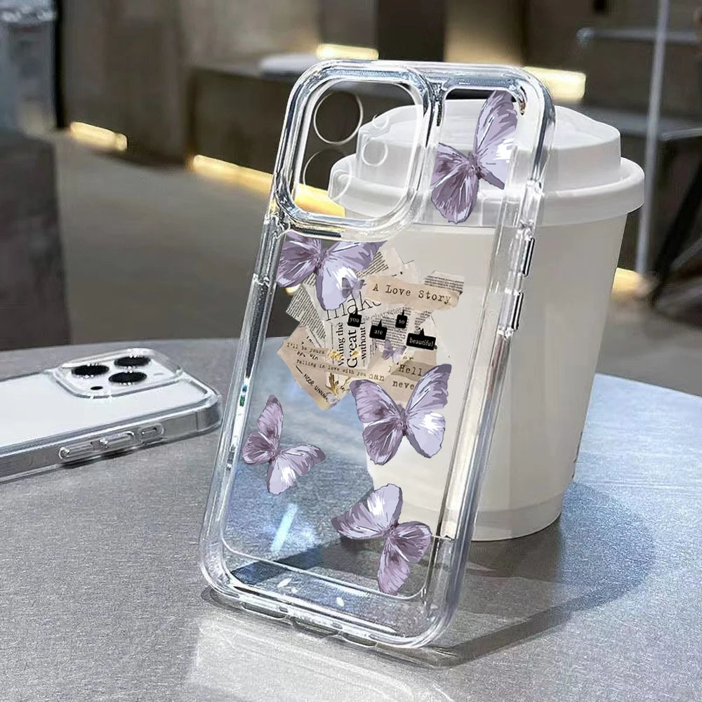 Oil Painting Purple Flower Phone Case