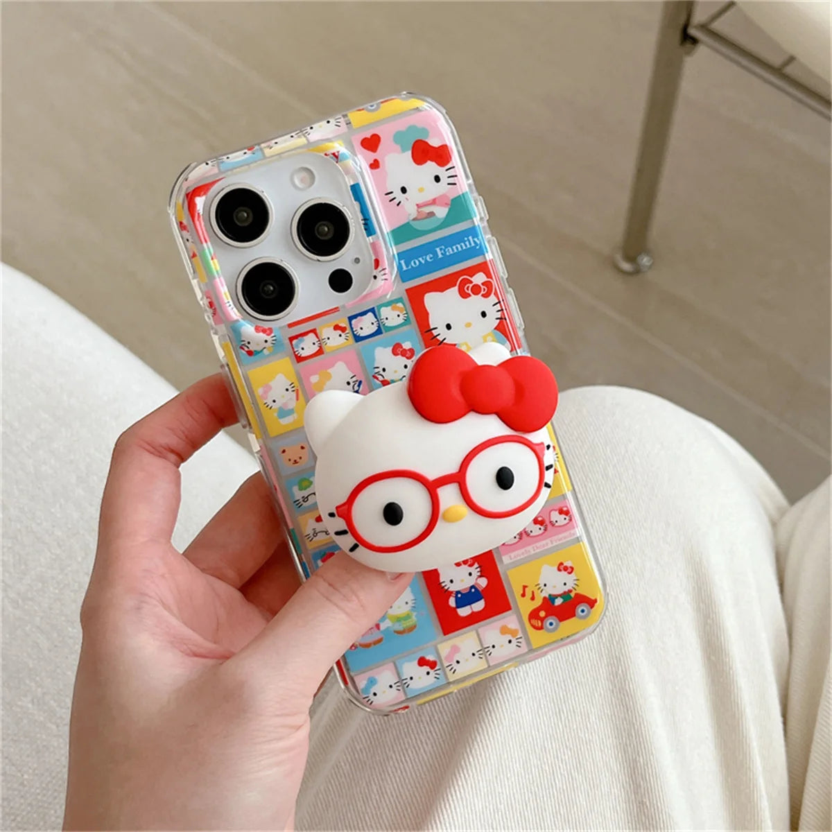 Funny Cute Happy Hellokitty Phone Case For iPhone