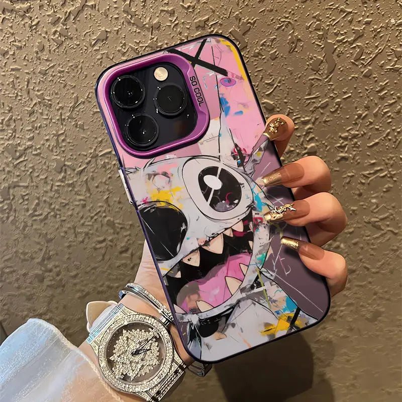 Disney Happy Stitch Cartoon Phone Case For iPhone