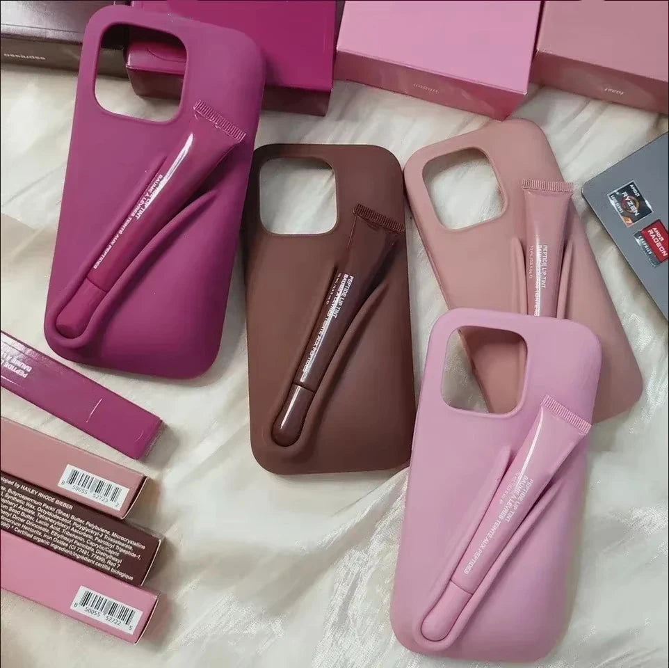 Hot Lemontini Portable Lip Gloss Phone Silicone Case For iPhone