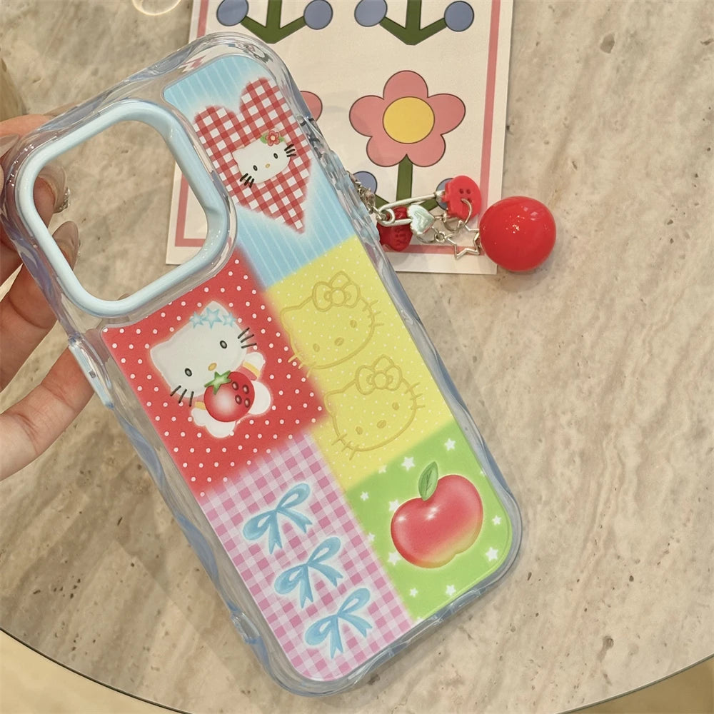 Colorful Hello Kitty Love Heart Phone Case