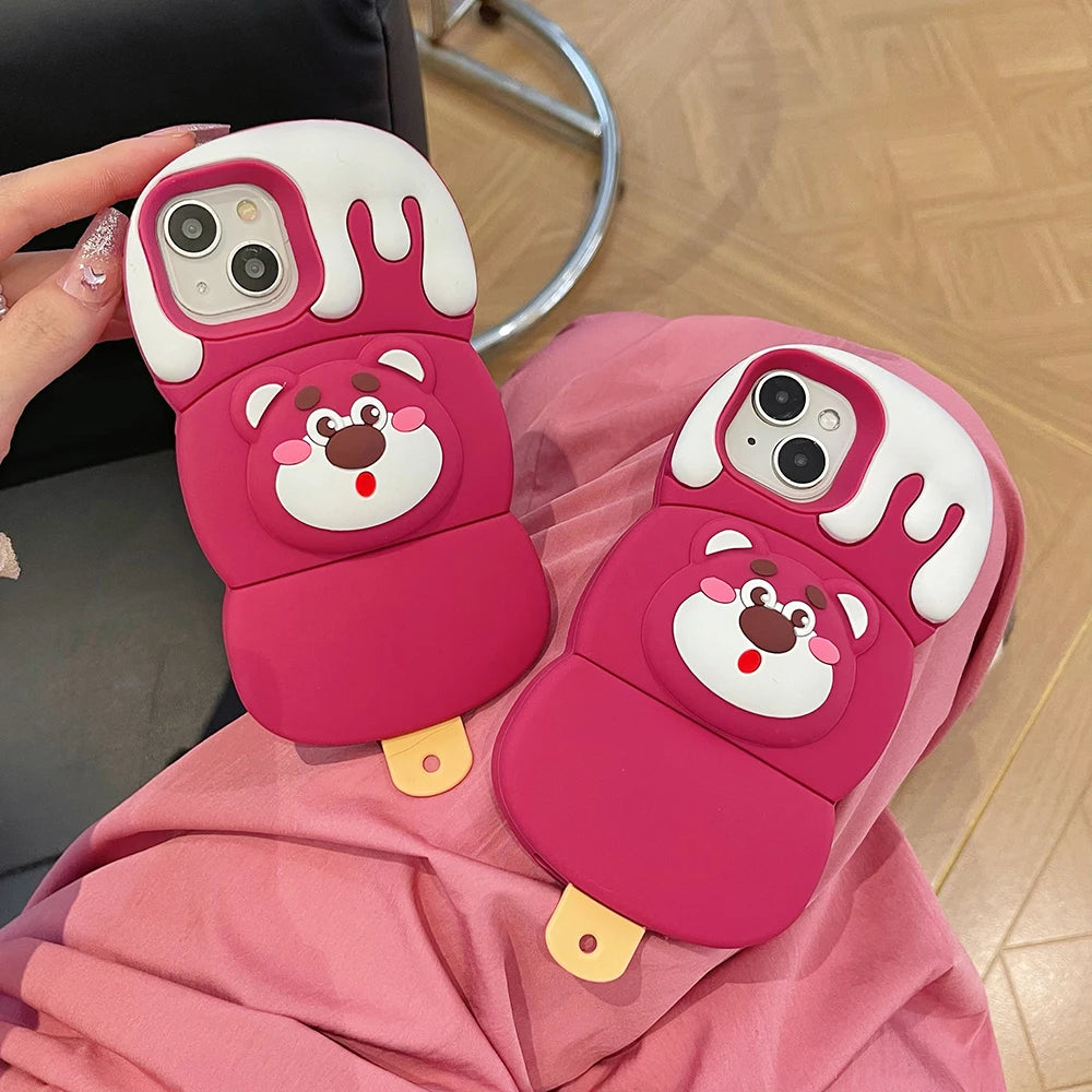 Ice Cream Cinnamoroll Bear Cartoon Rubber Soft Phone Case