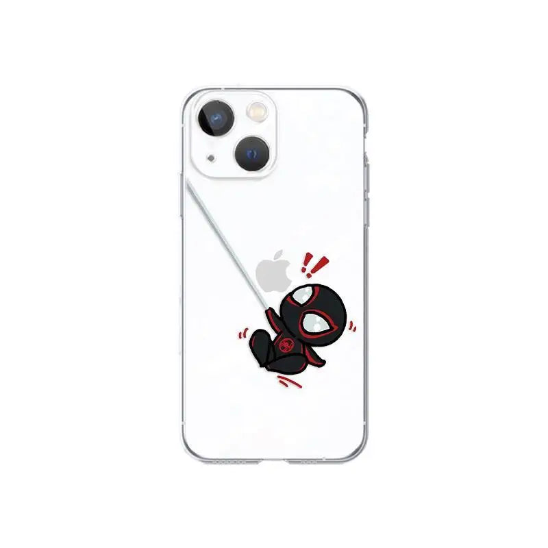 Marvel Spider Man Soft Couple Phone Case For iPhone