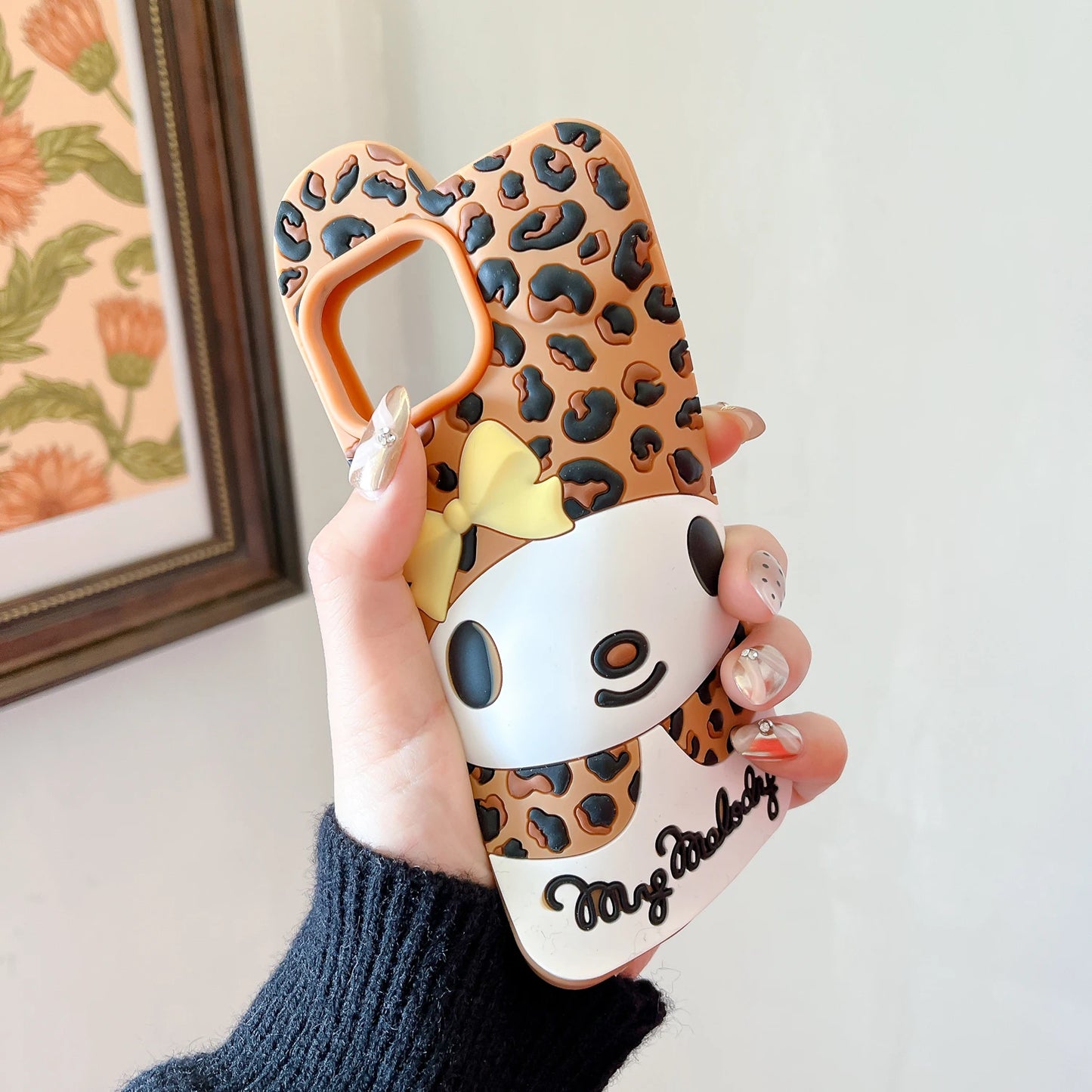 Cartoon Leopard Pattern My Melody Phone Case