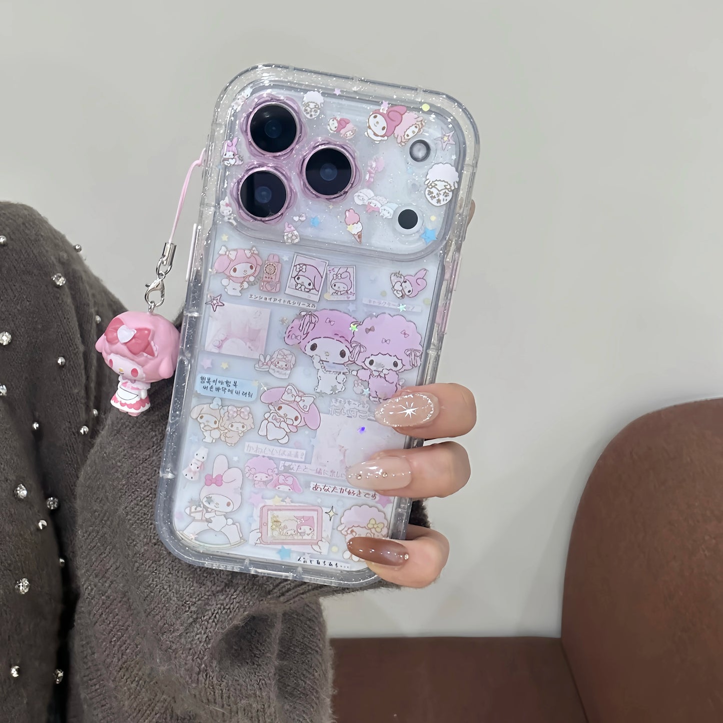 Little Flower Dropping Gel Meileti Phone Case For iPhone