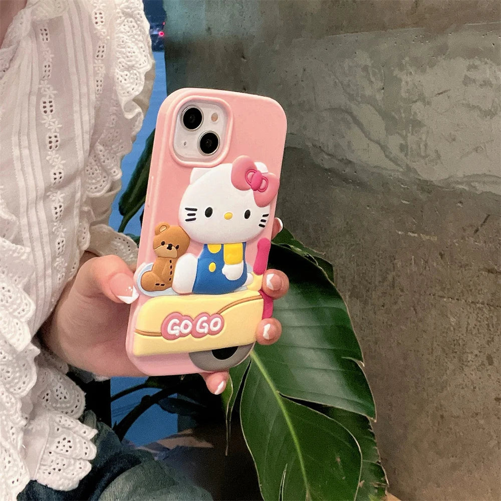 Hello Kitty Melody Soft Silicone Cute Girls Gift Back Cover Phone Case