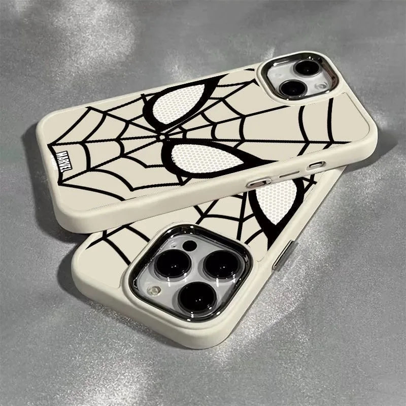 HOT Marvel Spider Man Black White Cool Phone Case For iPhone