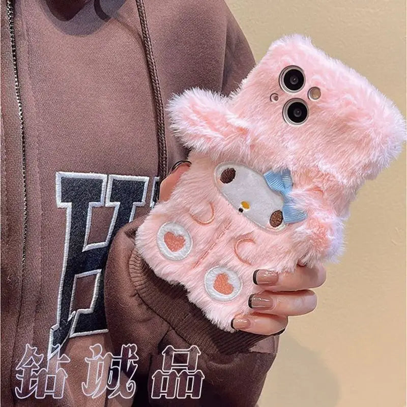 Kawaii Cinnamoroll My Melody 3D Plush Phone Case
