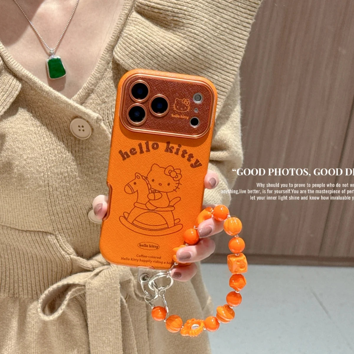 Cute IMD Orange KT Phone Case For iPhone
