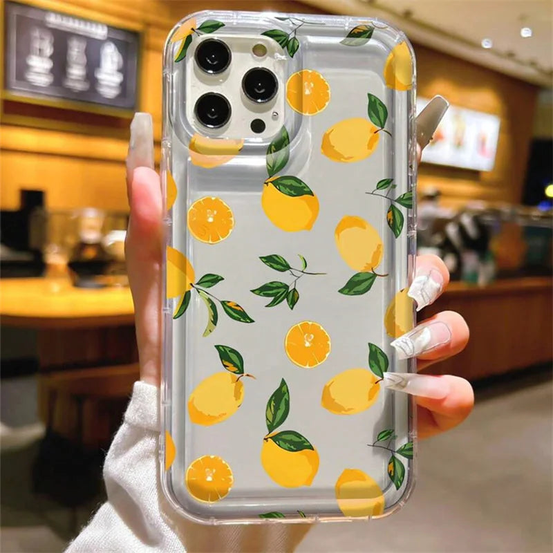 Summer Fresh Fruit Lemon Print Phone Case