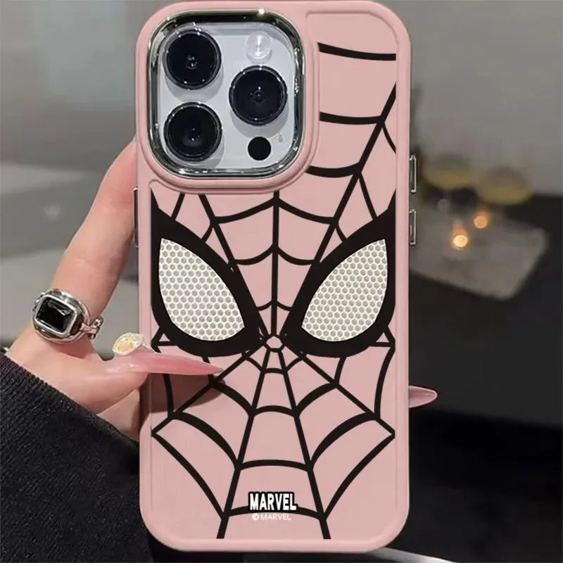 HOT Marvel Spider Man Black White Cool Phone Case For iPhone