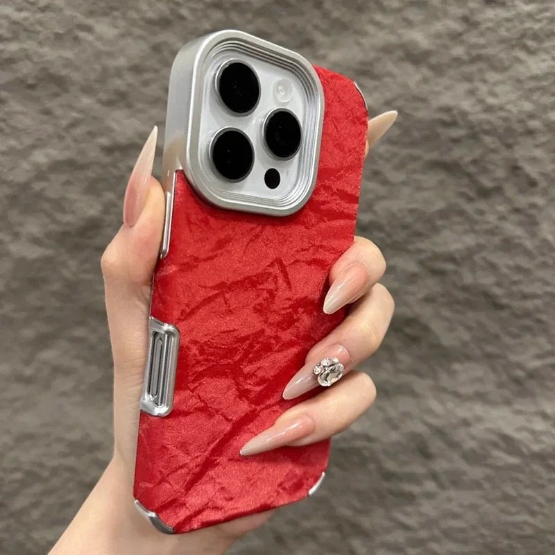 Soft Silicone Leather Snow Mountain Pattern Phone Case
