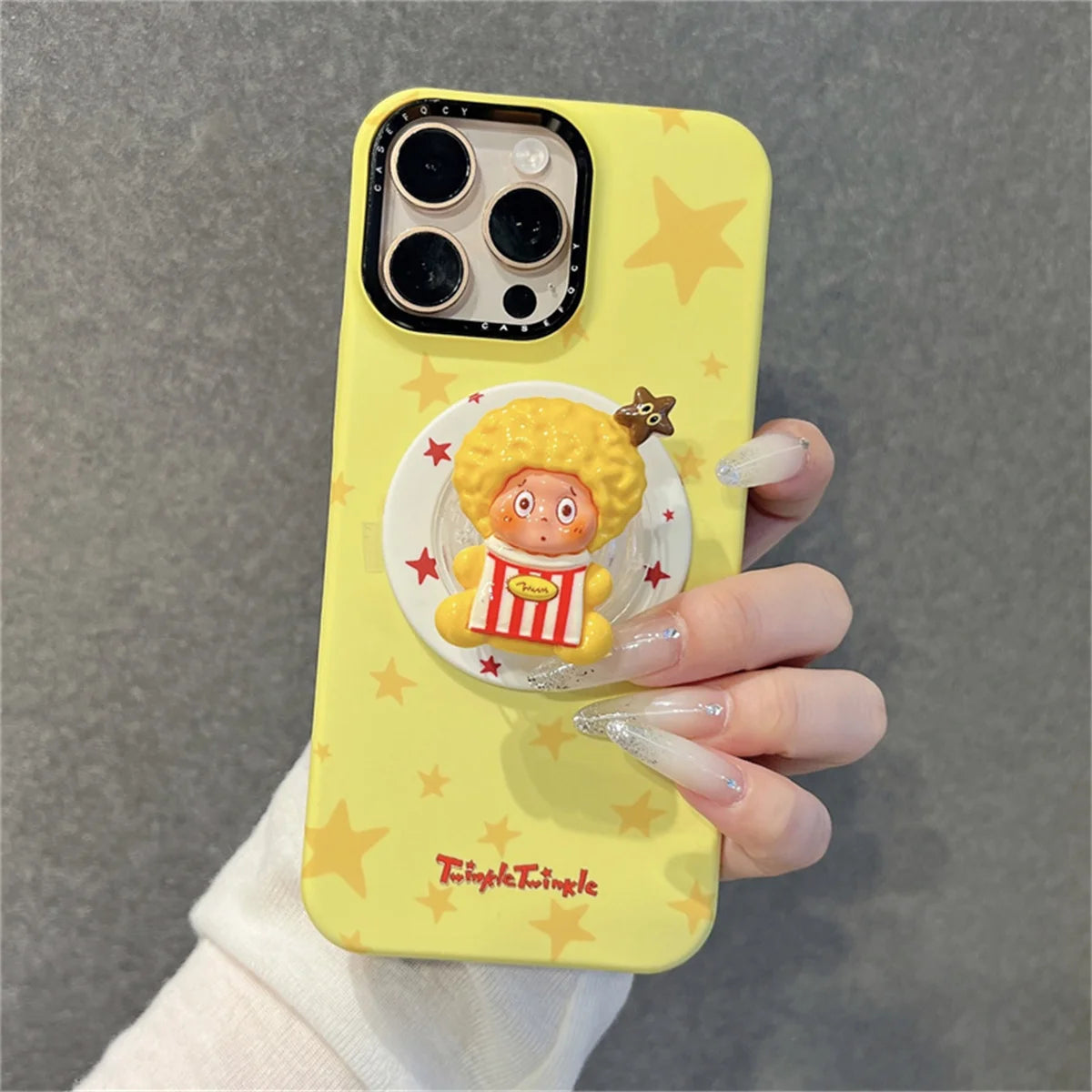 Fashion Blue Polka Dot Star Magnetic Phone Case For iPhone